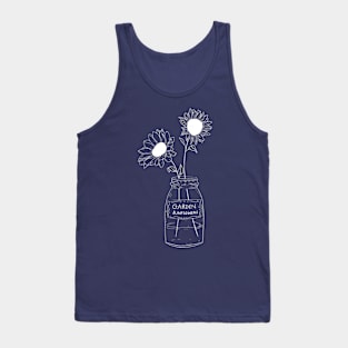 Sunflower andMason jar Tank Top